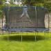 Bounce Pro 14-Foot Trampoline, with Enclosure, Dark Blue   